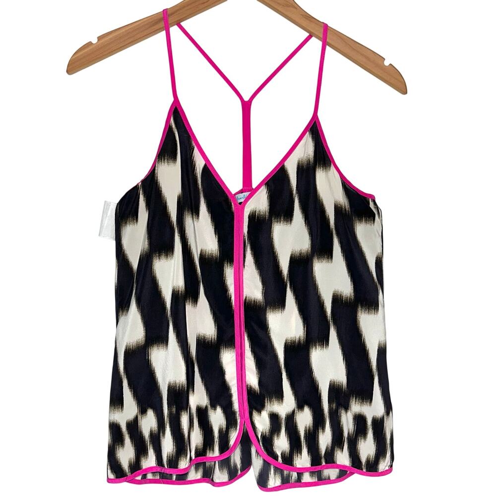 Charlie Jade Silk Printed Y-Back Tank Top Size XS